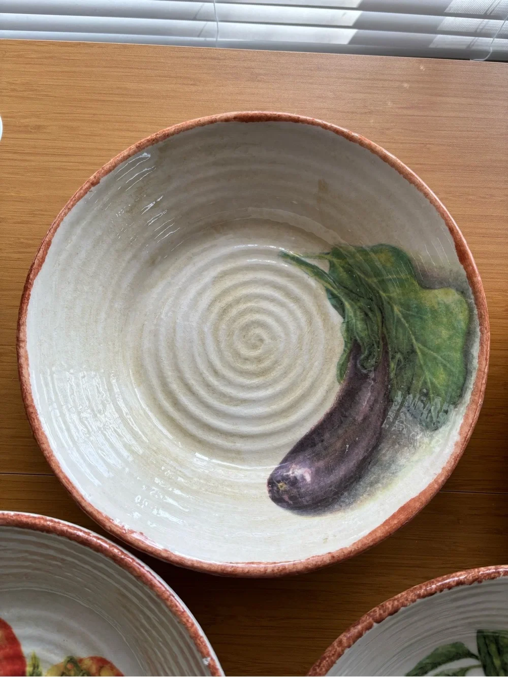 Williams Sonoma Jardin Potager Set of 4 Pasta Bowls 2001-2007 Italy